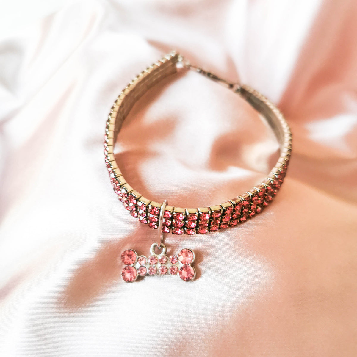Elegant Rhinestone Pet Necklace & Charm | For Cats and Dogs