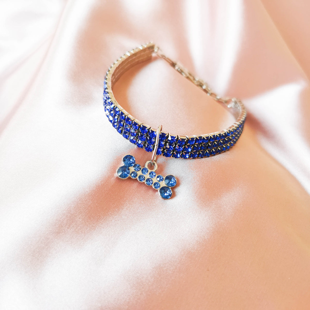 Elegant Rhinestone Pet Necklace & Charm | For Cats and Dogs