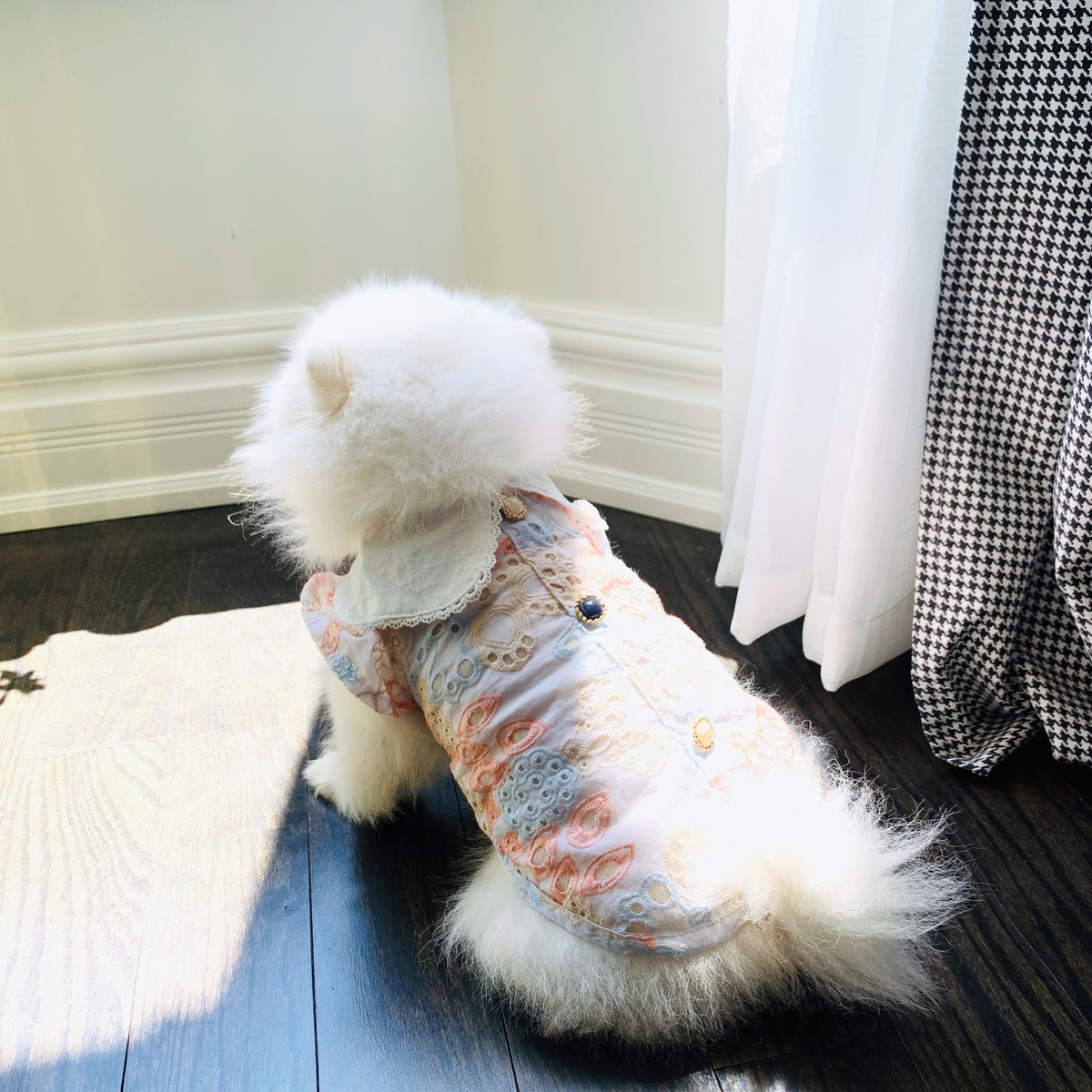 In Stock | Summer Princess Vintage Style Handmade Pet Dress-shirt | Elegant Pet | For Cats, Dogs and Rabbits