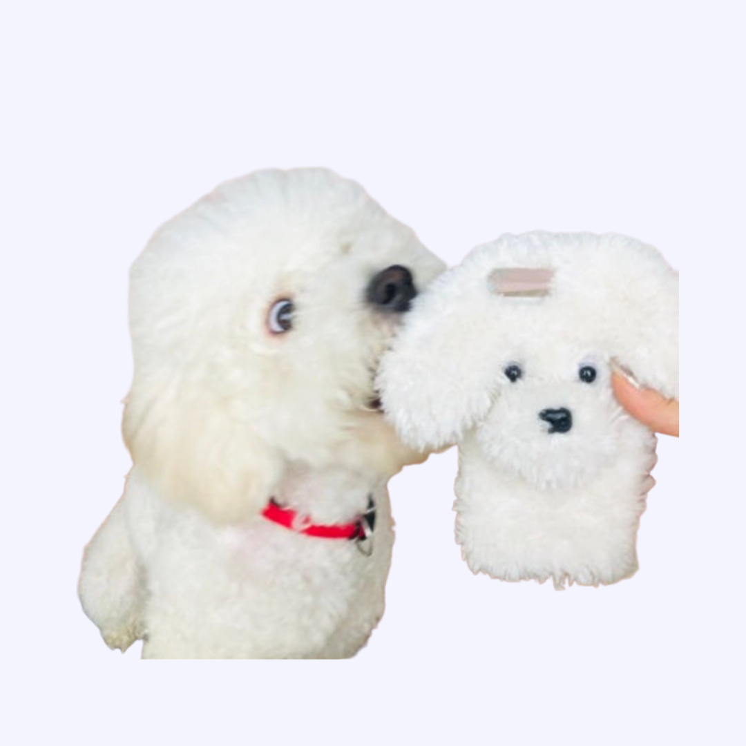 Matching Furry Puppy Phone Cases | Poodle, Bichon Frise, Teddy