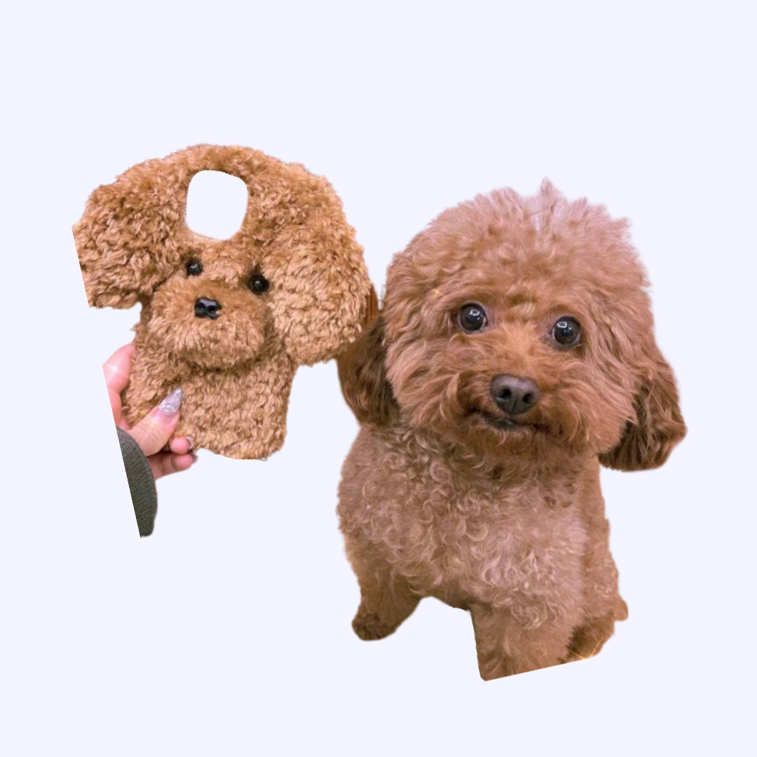 Matching Furry Puppy Phone Cases | Poodle, Bichon Frise, Teddy