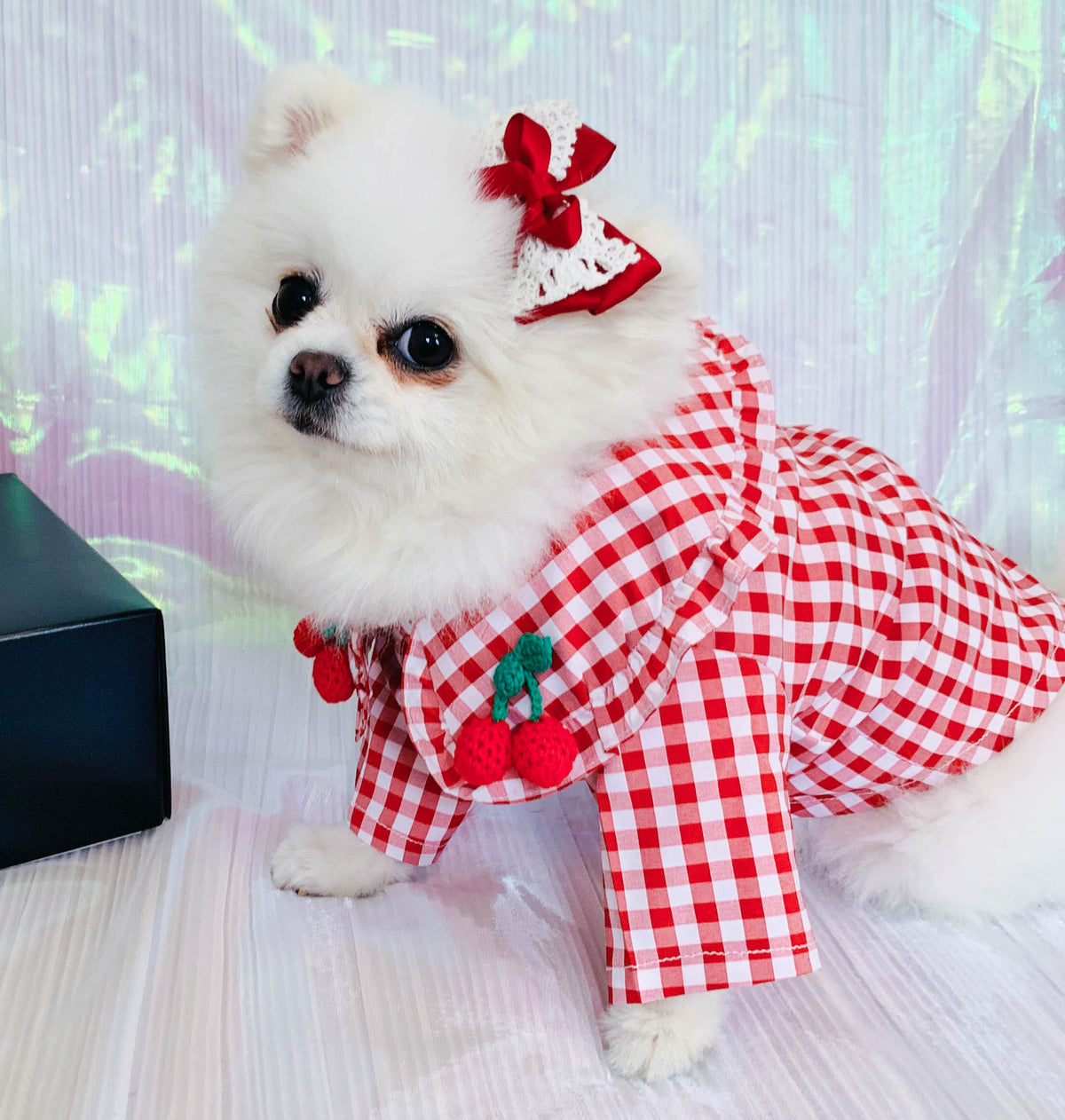 Summer Picnic Plaid Pet Dress