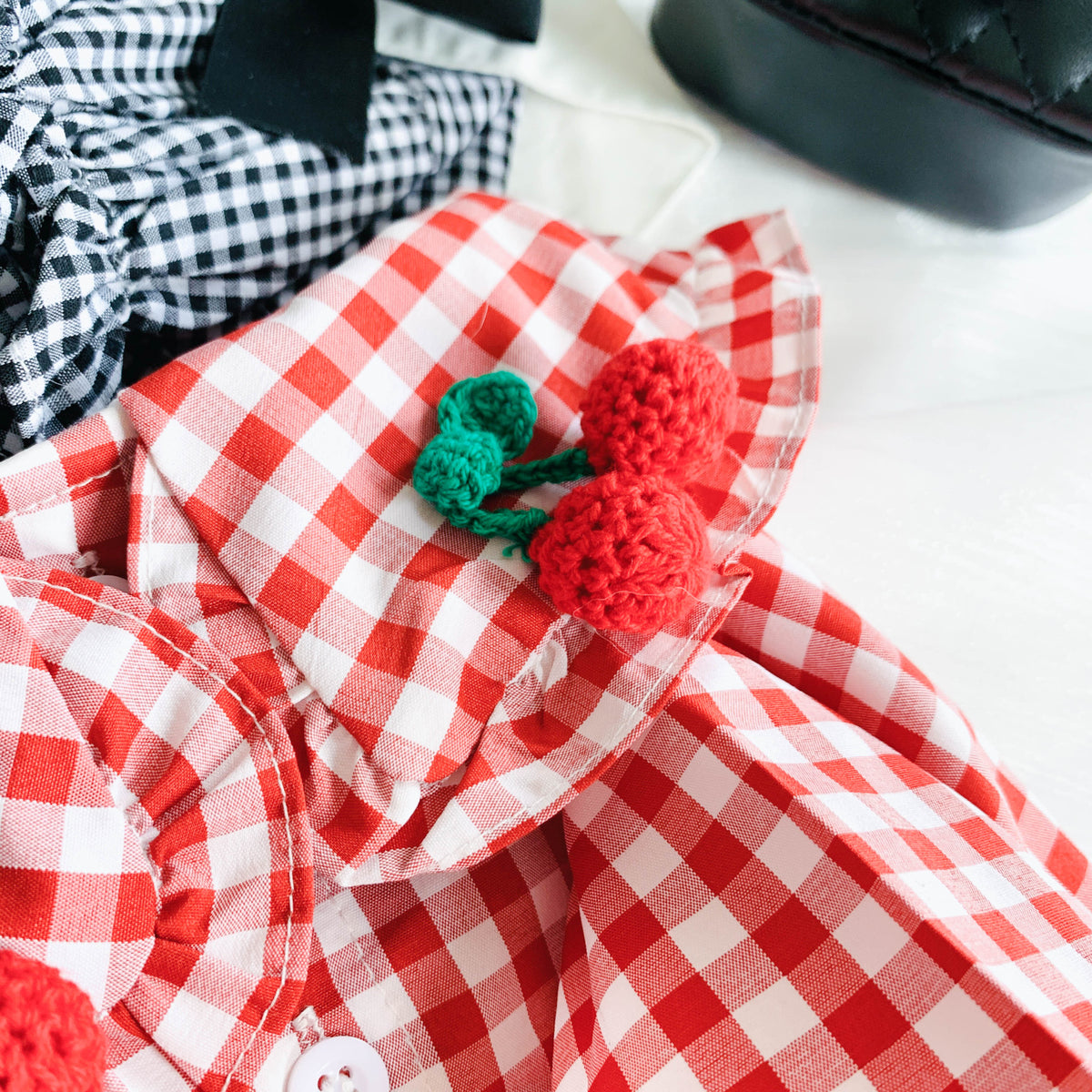 Summer Picnic Plaid Pet Dress