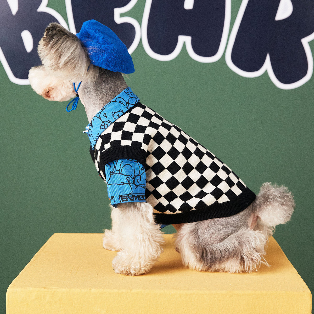 B&W Plaid Sweater Vest | Great for Layering