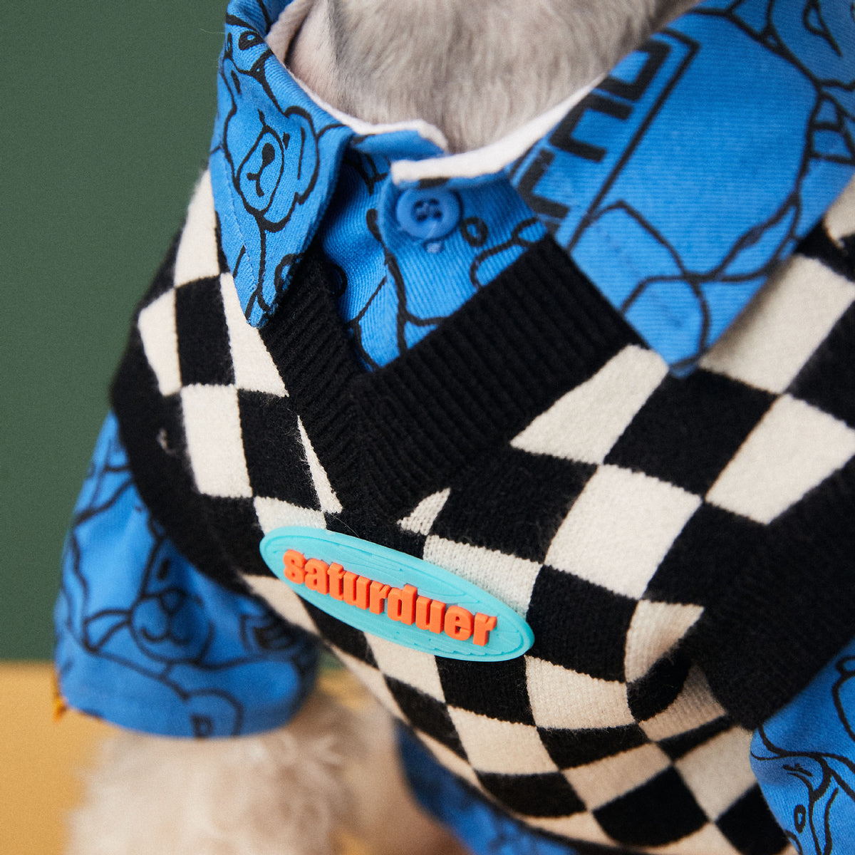 B&W Plaid Sweater Vest | Great for Layering